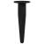Picioare de mobilă 2 pcs Negru Ø 40 x 98 mm Fier GartenMobel Dekor