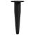 Picioare de mobilă 12 pcs Negru Ø 40 x 98 mm Fier GartenMobel Dekor