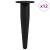 Picioare de mobilă 12 pcs Negru Ø 40 x 98 mm Fier GartenMobel Dekor