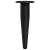 Picioare de mobilă 12 pcs Negru Ø 40 x 98 mm Fier GartenMobel Dekor