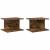 Noptieră 2 pcs Stejar fumuriu 40 x 30 x 25 cm Lemn compozit GartenMobel Dekor