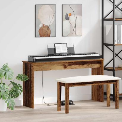 Suport pentru keyboard Lemn vechi 120 x 32 x 64 cm GartenMobel Dekor