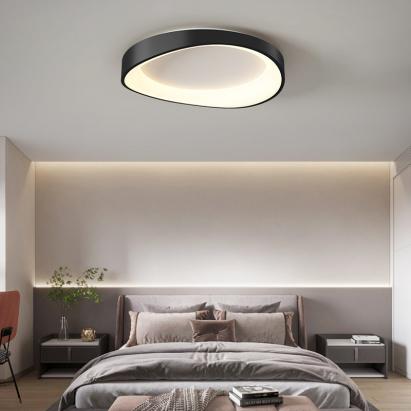 Plafoniera LED cu Telecomanda, PL103/520BK, 29W, Diametru 49cm, Lumina Calda/Rece/Neutra, Negru ModernLight Concept
