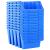 Cutii de depozitare stivuibile, 14 buc., albastru, plastic GartenMobel Dekor