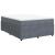 Pat box spring cu saltea, gri închis, 140x200 cm, catifea GartenMobel Dekor