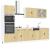 Set dulap de bucătărie din 7 piese „Porto” lemn stejar Sonoma GartenMobel Dekor