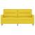 Canapea cu 2 locuri, galben deschis, 140 cm, material textil GartenMobel Dekor