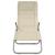 Șezlong pliant, 2 buc. crem textilenă/oțel vopsit electrostatic GartenMobel Dekor