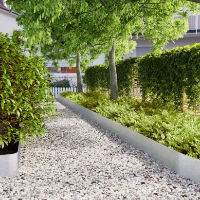 Borduri de gazon 30 buc 20x103 cm Oțel galvanizat GartenMobel Dekor