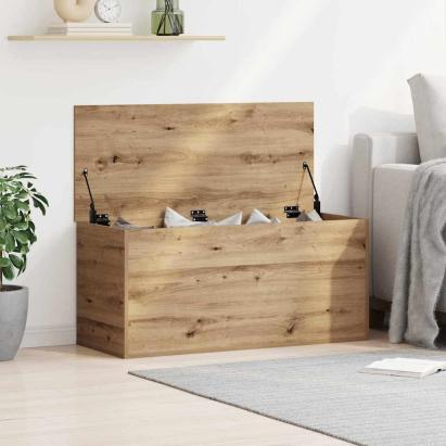 Cutie de depozitare stejar artizanal 100 x 42 x 46 cm GartenMobel Dekor