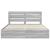 Cadru de pat cu sertar Gri Sonoma 200 x 200 cm Lemn Ingineresc GartenMobel Dekor