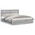 Cadru de pat cu sertar Gri Sonoma 200 x 200 cm Lemn Ingineresc GartenMobel Dekor
