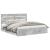 Cadru de pat Gri din beton 180 x 200 cm Lemn Ingineresc GartenMobel Dekor