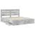 Cadru de pat Gri din beton 180 x 200 cm Lemn Ingineresc GartenMobel Dekor