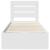 Cadru de pat cu sertar Alb 100 x 200 cm Lemn Ingineresc GartenMobel Dekor