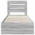 Cadru de pat cu sertar Gri Sonoma 100 x 200 cm Lemn Ingineresc GartenMobel Dekor