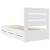 Cadru de pat cu sertar Alb 90 x 190 cm Lemn Ingineresc GartenMobel Dekor