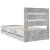 Cadru de pat Gri din beton 90 x 200 cm Lemn Ingineresc GartenMobel Dekor
