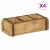 Tavă 4 pcs Maro 30 x 14 x 9 cm Lemn recuperat masiv GartenMobel Dekor