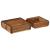 Tavă 2 pcs Maro 29 x 31 x 10 cm Lemn recuperat masiv GartenMobel Dekor