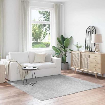 Covor Shaggy Antiderapant Gri 200 x 200 cm PP GartenMobel Dekor