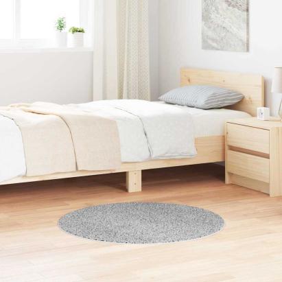 Covor Shaggy Antiderapant Gri 90 x 90 cm PP GartenMobel Dekor