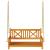 Bancă swinging Maro 110 x 56 x 58.5 cm Lemn Solid de Acacia GartenMobel Dekor