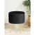 Taburet tapitat rotund Lili cu spatiu de depozitare, velur, 35x35x45 cm, negru Household NewTrend