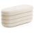Taburet tapitat Puffo cu spatiu de depozitare, velur, 100x42x42 cm, crem Household NewTrend