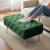 Taburet Madrid, tapitat cu catifea, tip banca, cu picioare metalice, 80x42x41 cm, verde Household NewTrend