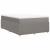 Pat box spring cu saltea, gri taupe, 160x200 cm material textil GartenMobel Dekor