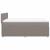 Pat box spring cu saltea, gri taupe, 160x200 cm material textil GartenMobel Dekor