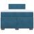 Pat box spring cu saltea, albastru, 120x200 cm, catifea GartenMobel Dekor