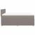 Pat box spring cu saltea, gri taupe, 160x200 cm material textil GartenMobel Dekor