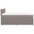 Pat box spring cu saltea, gri taupe, 160x200 cm material textil GartenMobel Dekor