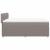 Pat box spring cu saltea, gri taupe, 160x200 cm material textil GartenMobel Dekor