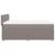 Pat box spring cu saltea, gri taupe, 160x200 cm material textil GartenMobel Dekor
