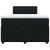 Pat box spring cu saltea, negru, 120x200 cm, catifea GartenMobel Dekor