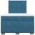 Pat box spring cu saltea, albastru, 120x200 cm, catifea GartenMobel Dekor