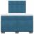 Pat box spring cu saltea, albastru, 120x200 cm, catifea GartenMobel Dekor