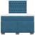 Pat box spring cu saltea, albastru, 120x200 cm, catifea GartenMobel Dekor