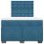 Pat box spring cu saltea, albastru, 120x200 cm, catifea GartenMobel Dekor