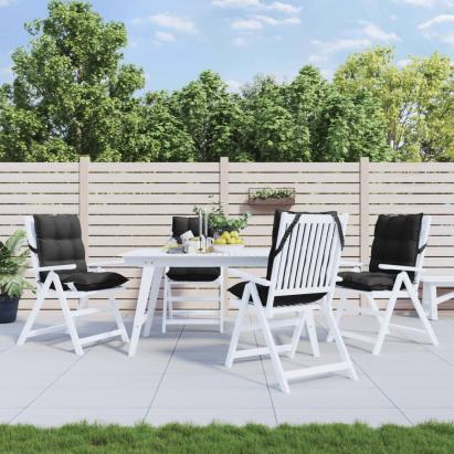 Perne de scaun spătar mic, 4 buc., negru, textil oxford GartenMobel Dekor