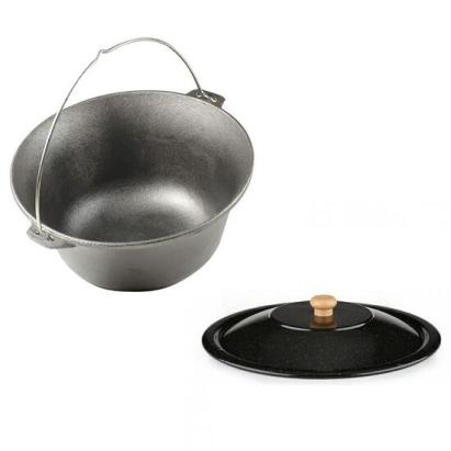 Set ceaun fonta cu capac emailat, 16 L, Premium GartenVIP DiyLine