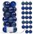 Set globuri de Craciun, 20 bucati, 3 modele, 4cm, albastru inchis Household NewTrend