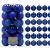 Set globuri de Craciun, 30 bucati, 3 modele, 6cm, albastru Household NewTrend