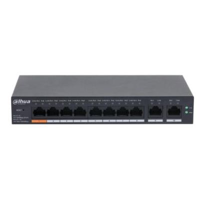 Switch POE Dahua 8+2 porturi, Poe 8xRJ45 10/100, Uplink 2x RJ45 10/100/1000, 60w Cloud Management- CS4010-8ET-60 SafetyGuard Surveillance
