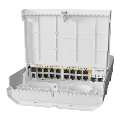 Cloud Router Switch outdoor 16 x Gigabit PoE-Out, 2 x SFP+ - Mikrotik CRS318-16P-2S+OUT SafetyGuard Surveillance
