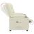 Fotoliu rabatabil electric, crem, piele ecologică GartenMobel Dekor