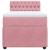 Pat box spring cu saltea, roz, 80x200 cm, catifea GartenMobel Dekor